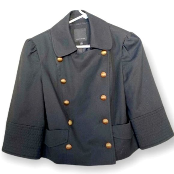 💗 The Limited Military Double Breasted‎ Jacket Blazer Size Medium - Picture 1 of 2